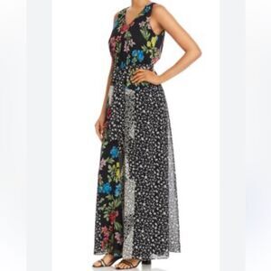 NWT Calvin Klein Floral Patchwork Maxi Dress(size medium)